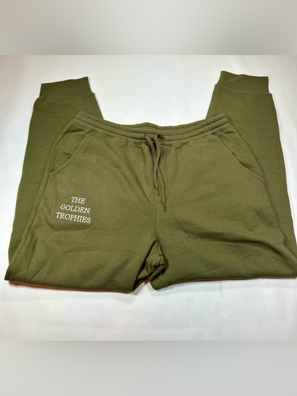 Fleece Joggers Mens XL Green Streetwear Sweatpants